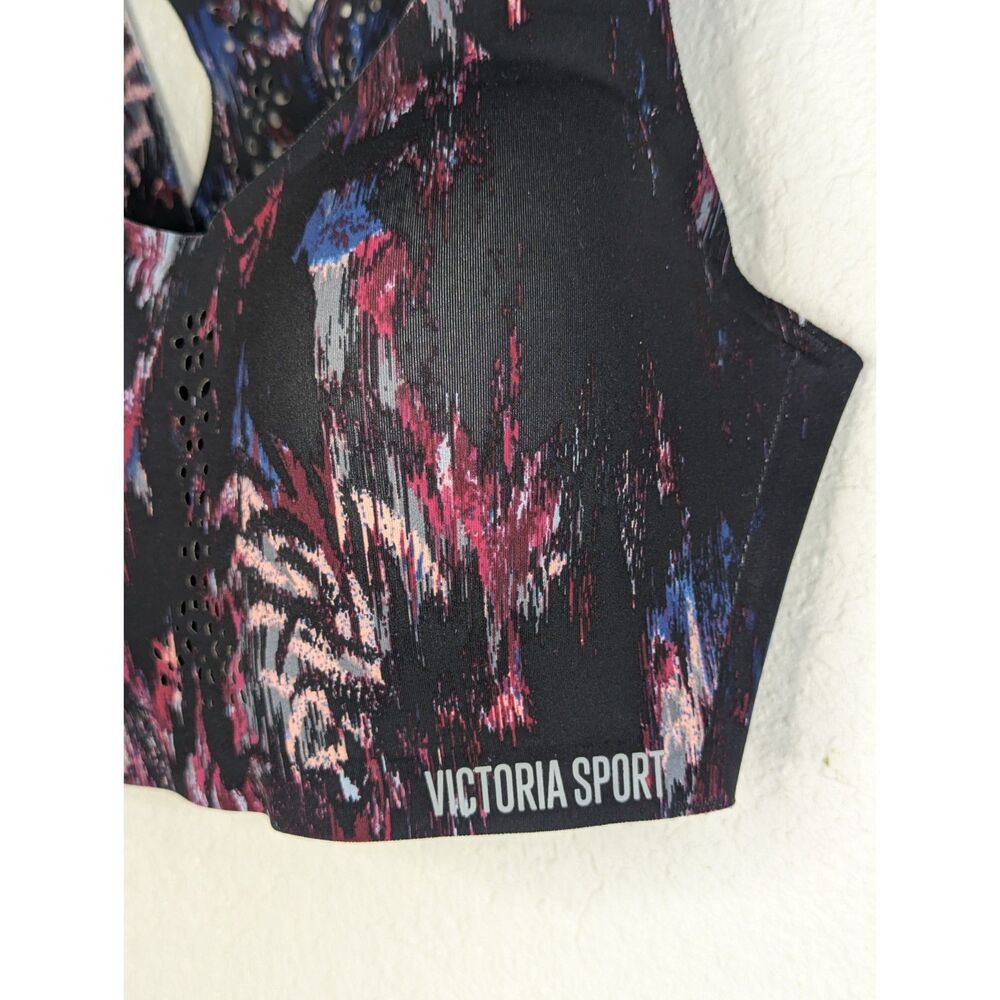 Victoria Sport Sports Bra Angel Max Victoria's Secret Wireless Size 34C Black - Picture 3 of 7